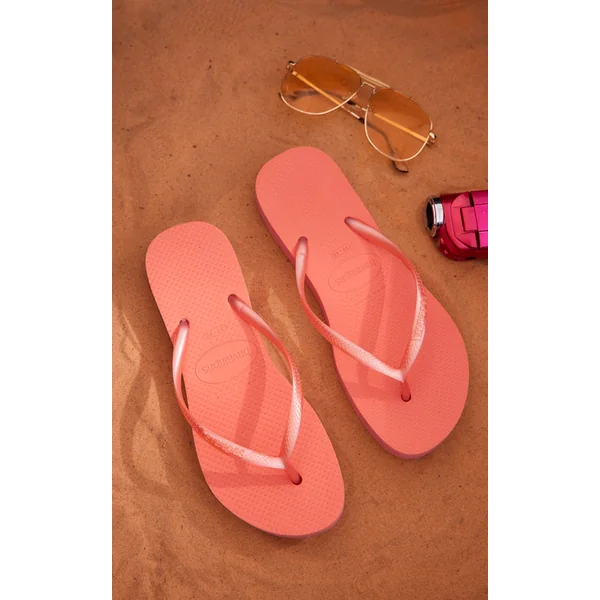 Rose Havaianas Slim Flatform Flip Flops