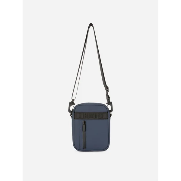 Rubberized Crossbody Bag - Navy