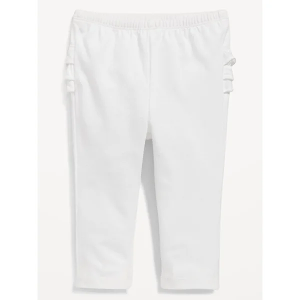 Ruffle-Trim Leggings for Baby - Calla Lily White