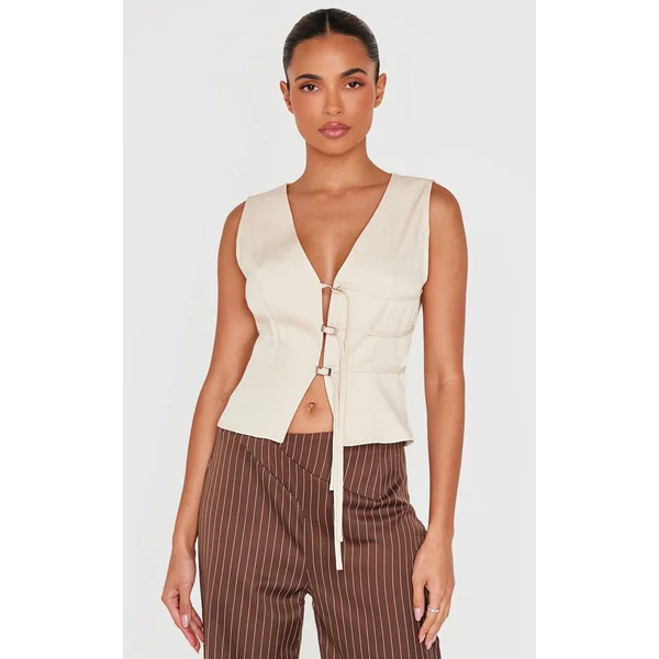 Sand Buckle Front Vest