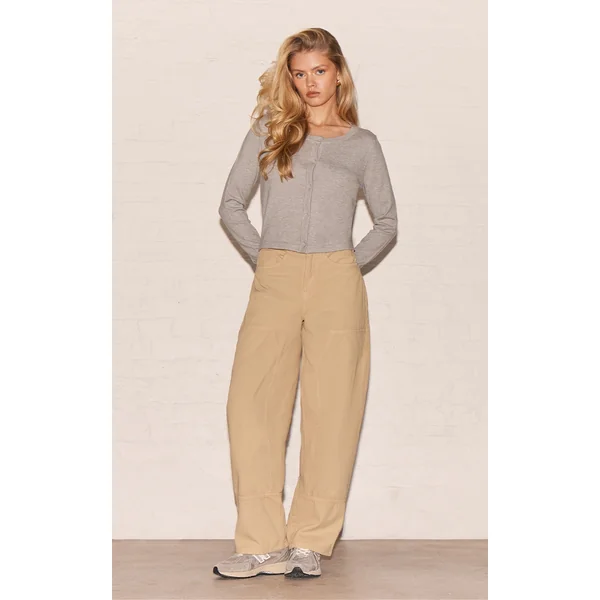 Sand Carpenter Seam Detail Jeans