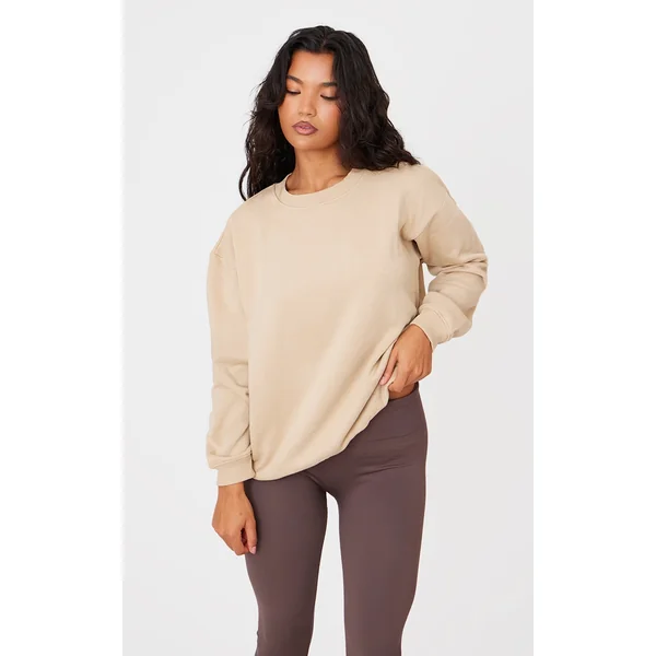 Sand Oversized Fit Sweatshirt