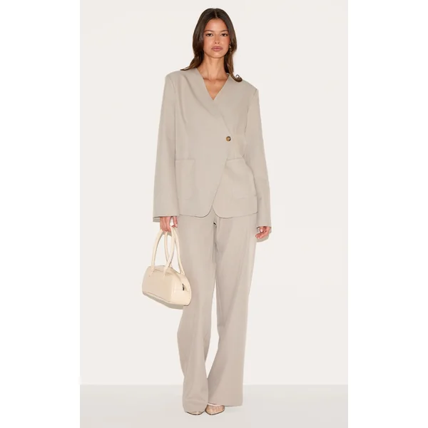 Sand Tailored Woven Mid Rise Pants