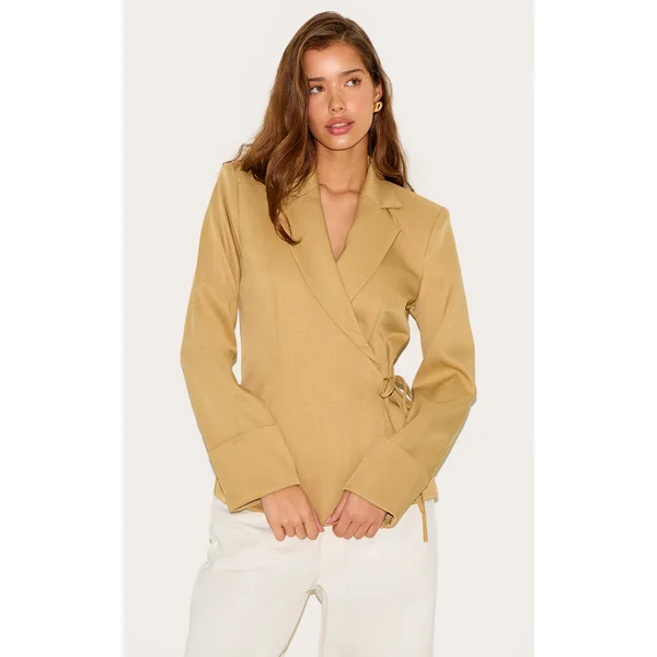 Sand Tie Side Blazer