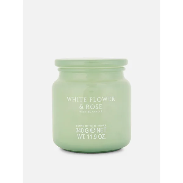 Scented Candle In Lidded Jar - Green