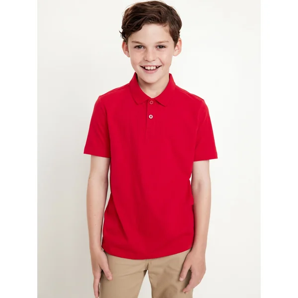 School Uniform Jersey Polo Shirt for Boys - Red Tape