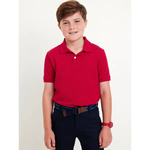 School Uniform Pique Polo Shirt for Boys - Red Tape