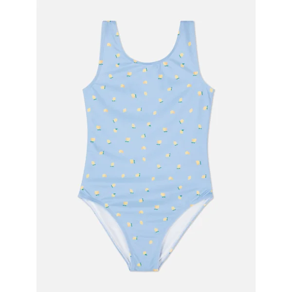 Scoop Back Lemon Swimsuit - Multi