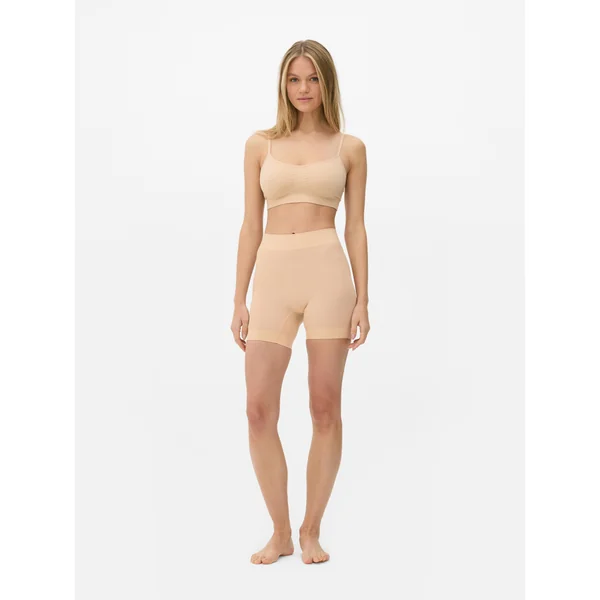Seamless Anti-Chafe Shorts - Taupe
