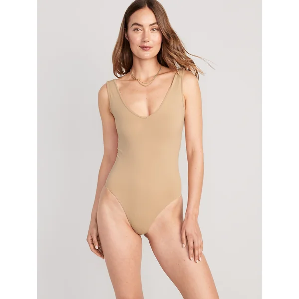 Seamless Base-Layer Tank Top Bodysuit - Velvet Sand