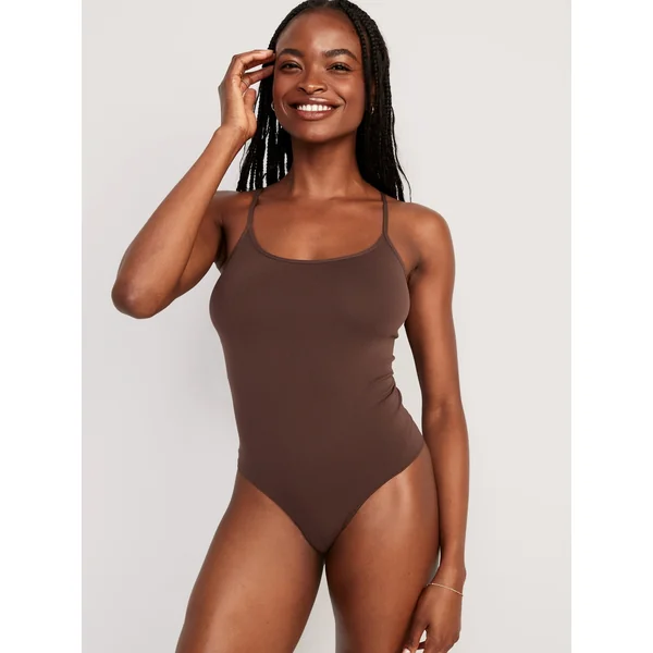 Seamless Cami Bodysuit - French Roast