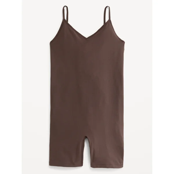 Seamless Cami Short Bodysuit - French Roast