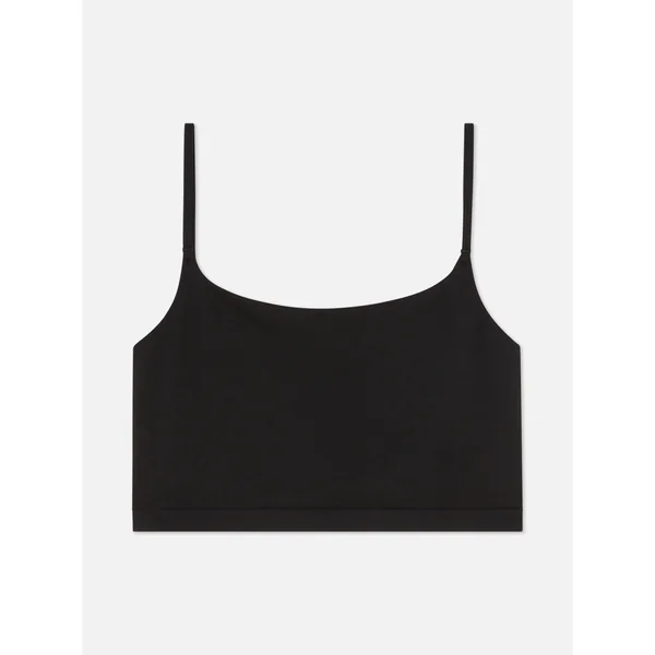 Seamless Cropped Cami - Black