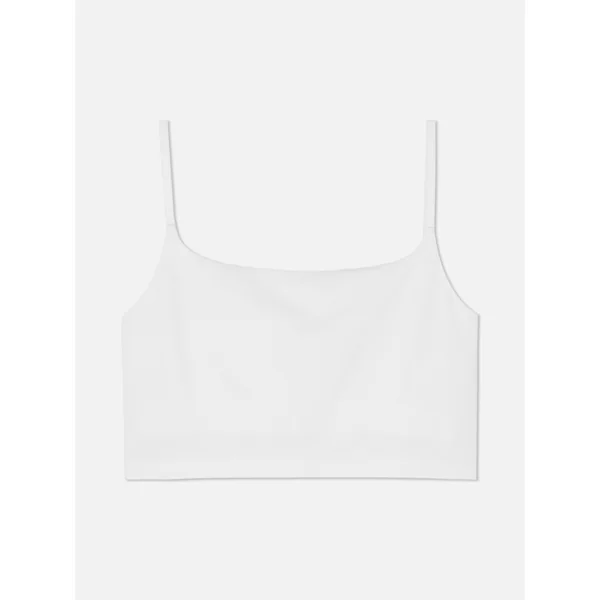 Seamless Cropped Cami - White