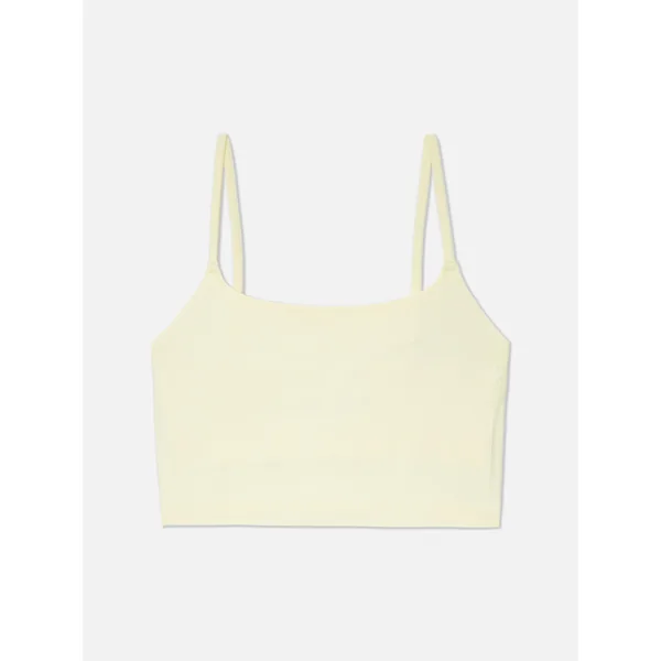 Seamless Cropped Pajama Cami - Yellow