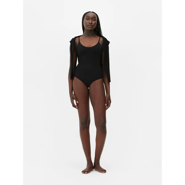 Seamless Shapewear Bodysuit - Black