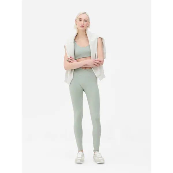 Seamless V-Waist Leggings - Olive