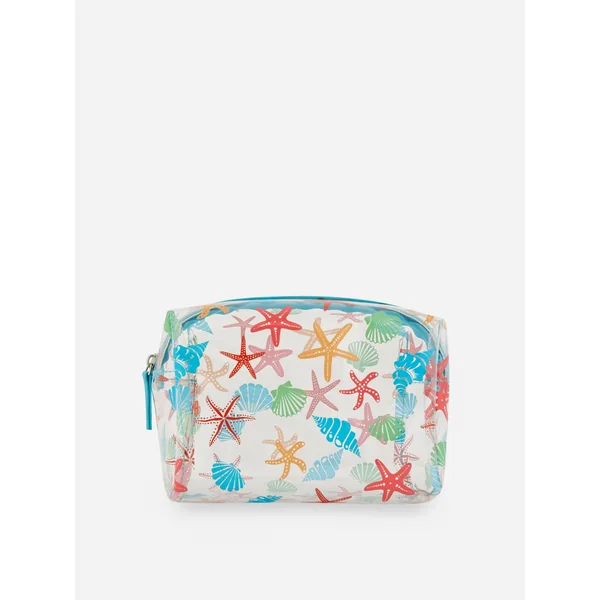 Seaside Transparent Makeup Bag - Multi