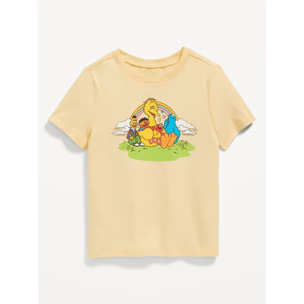 Sesame Street™ Unisex Graphic T-Shirt for Toddler - Butter Yellow