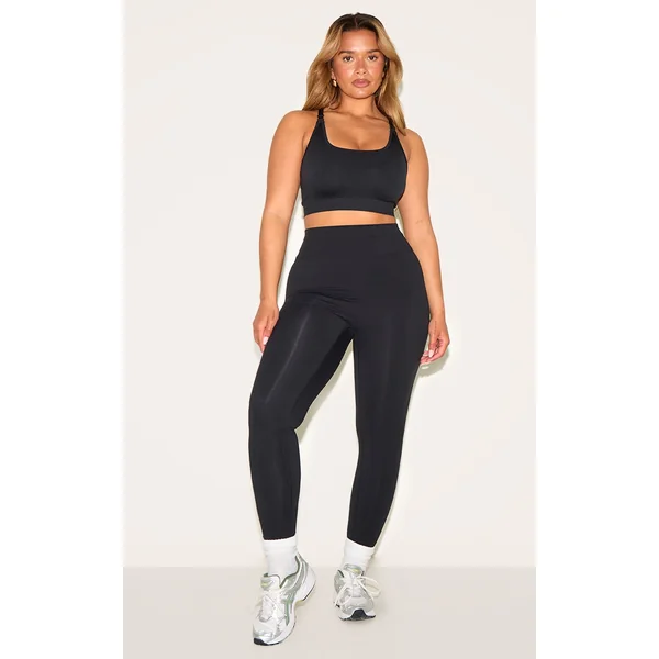 Shape Black Active Highwaisted Ruched Bum Leggings