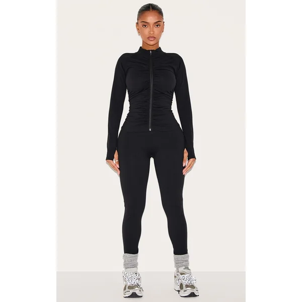 Shape Black Active Ruched High Waisted Leggings