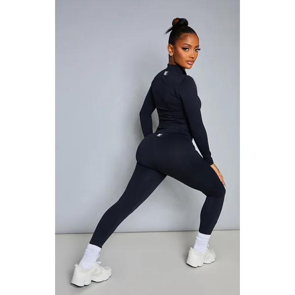 Shape Black Branded Gym Leggings
