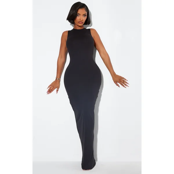 Shape Black Sculpted Racer Maxi Dress