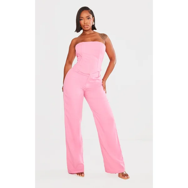 Shape Bright Pink Woven Low Rise Pants