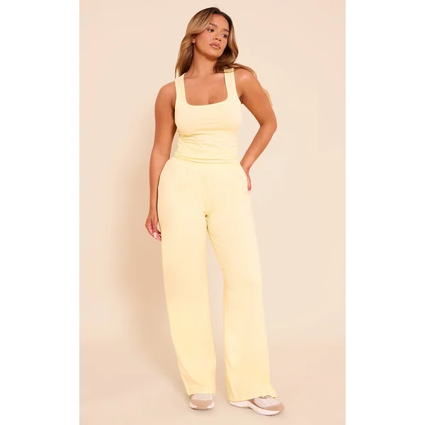 Shape Butter Cream Highwaisted Wide Leg Pants