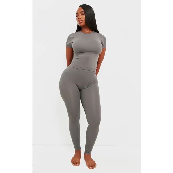 Shape Charcoal Stretch Seamless Leggings