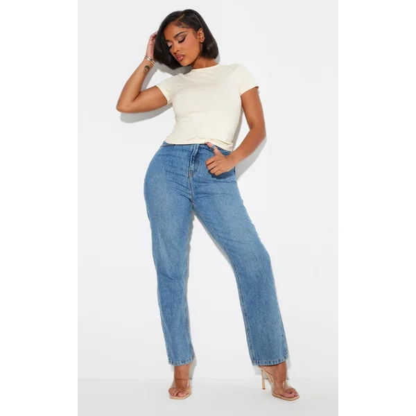 Shape Mid Wash Mom Jeans