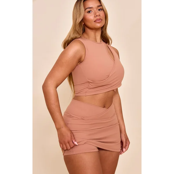 Shape Mocha Active Wrap Over Waist Skort