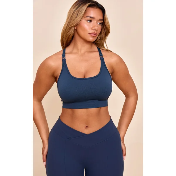 Shape Navy Seamless Active Scoop Cupped Sports Bra