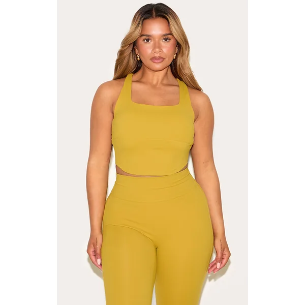 Shape Olive Active Cupped Seam Detail Sports Bra