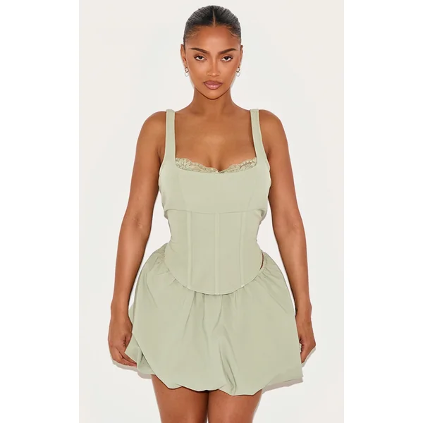 Shape Sage Lace Trim Corset Top