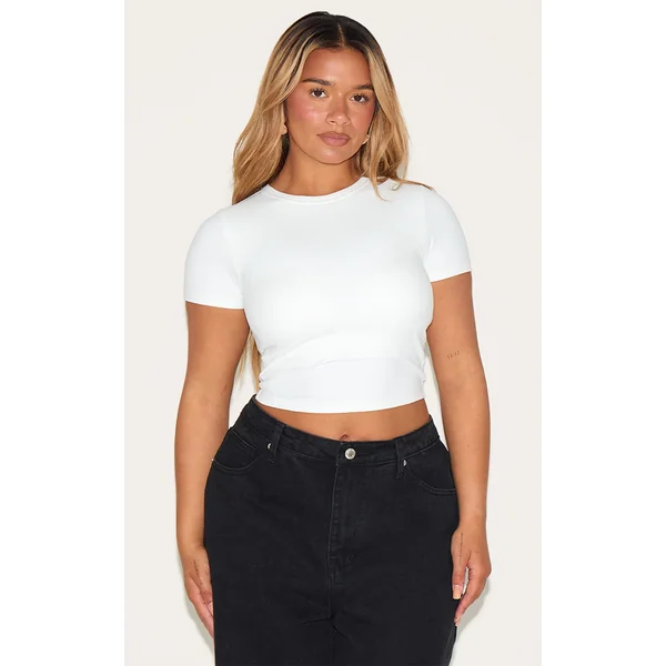 Shape White Built In Bra Sculpt T-shirt