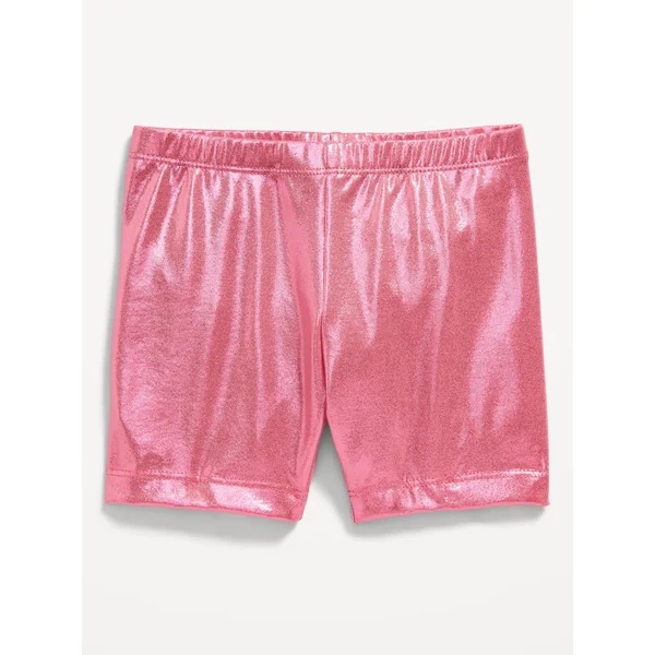 Shiny Biker Shorts for Toddler Girls - SUPER NOVA