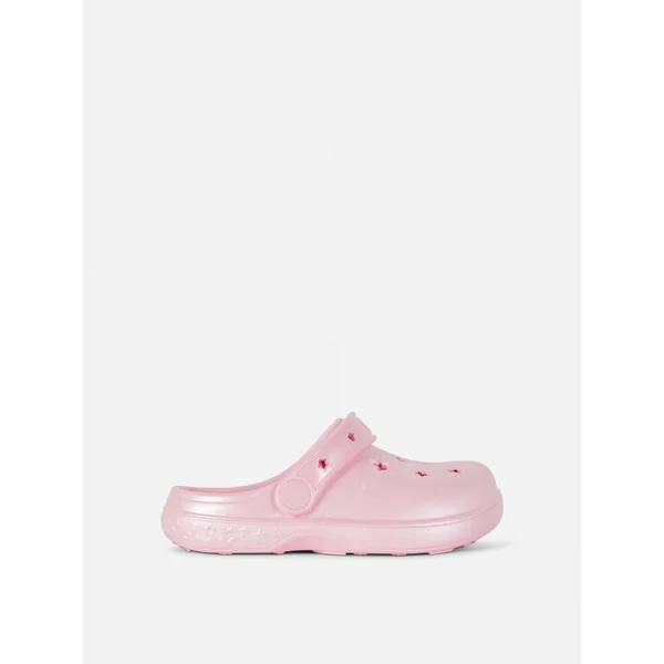 Shiny Star Clogs - Pink