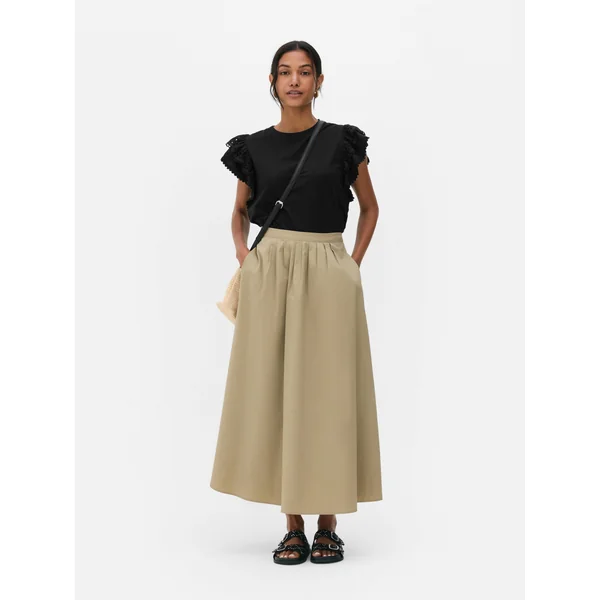 Short Sleeve Eyelet Tee - Black