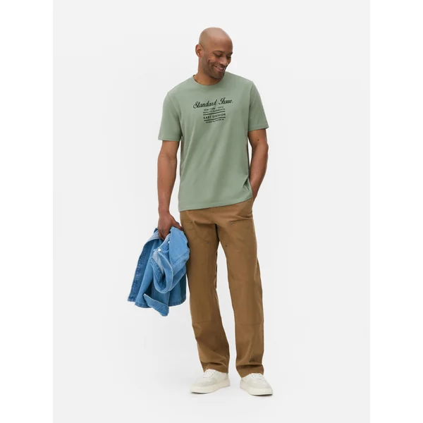 Short Sleeve Graphic T-Shirt - Light Green