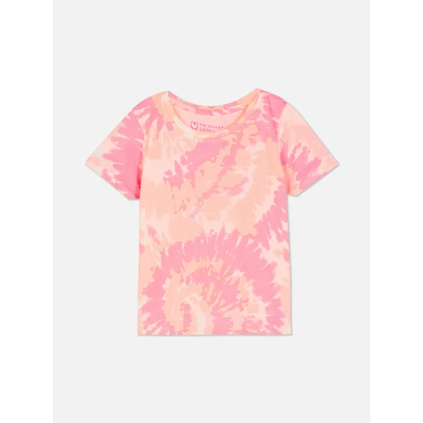 Short Sleeve Graphic T-Shirt - Light Pink