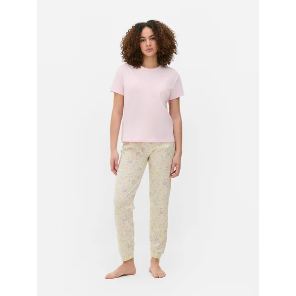 Short Sleeve Pajama Set - Light Pink