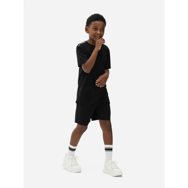 Short Sleeve Sports Top - Black