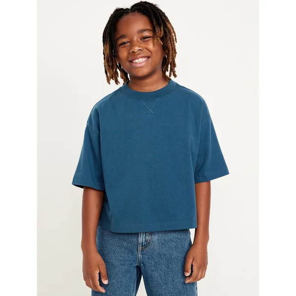 Short-Sleeve Boxy T-Shirt for Boys - Tidewater