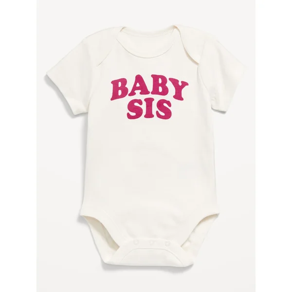 Short-Sleeve Graphic Bodysuit for Baby - Creme De La Creme