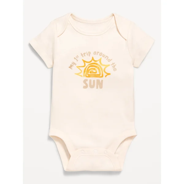 Short-Sleeve Graphic Bodysuit for Baby - Creme De La Creme