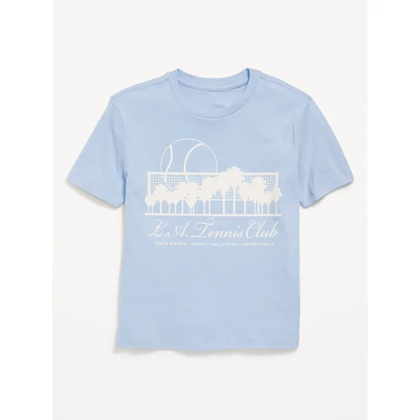 Short-Sleeve Graphic T-Shirt for Boys - Cashmere Blue