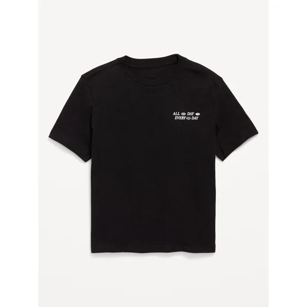 Short-Sleeve Graphic T-Shirt for Boys - Light Black Heather