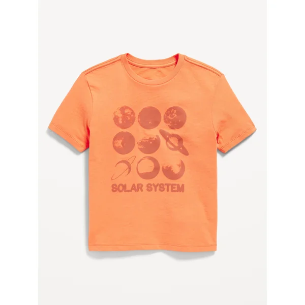 Short-Sleeve Graphic T-Shirt for Boys - SALTED ORANGE
