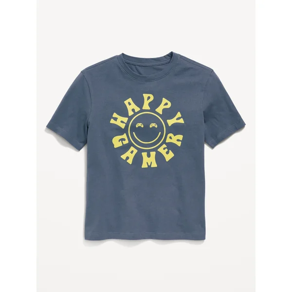 Short-Sleeve Graphic T-Shirt for Boys - Wintry Waters